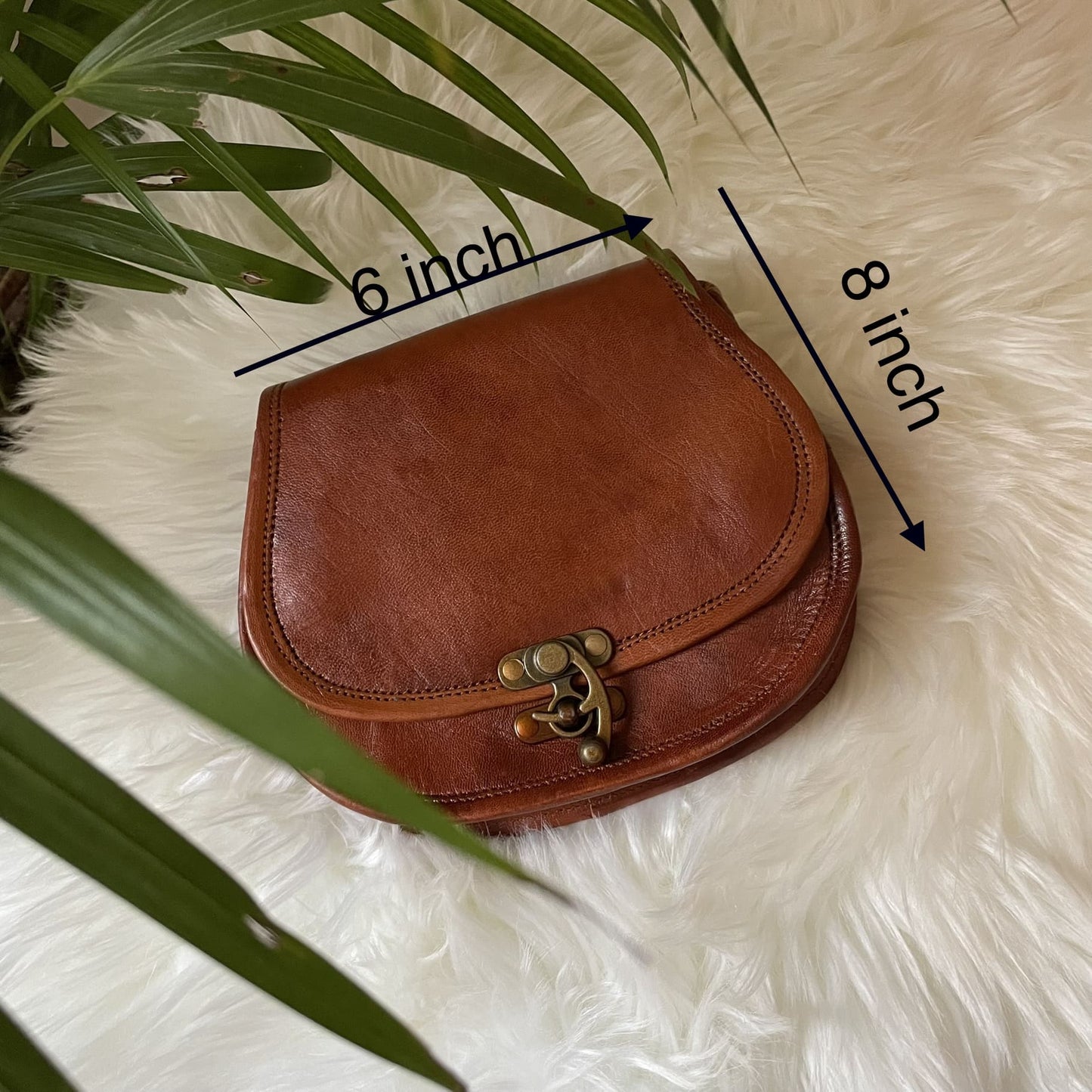 Handmade Leather Crossbody Bag For Women