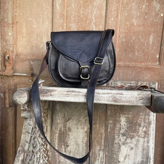 Handmade Leather Crossbody Bag For Women