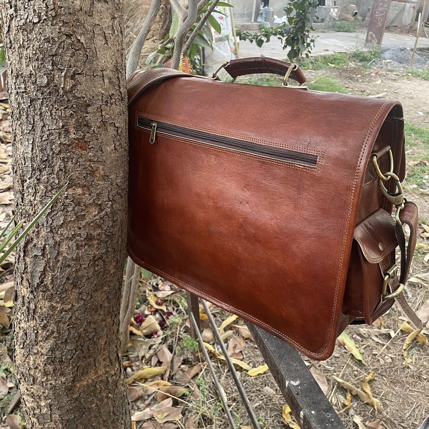 Leather Messenger Bag for Laptop Bag Briefcase, Leather Bag
