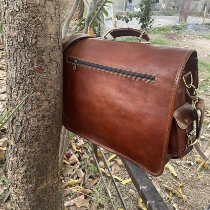 Leather Messenger Bag for Laptop Bag Briefcase, Leather Bag
