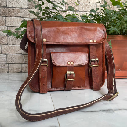 Leather Messenger Bag for Laptop Bag Briefcase, Leather Bag