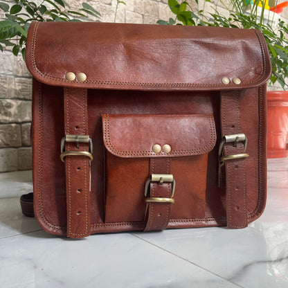 Leather Messenger Bag for Laptop Bag Briefcase, Leather Bag