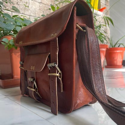Leather Messenger Bag for Laptop Bag Briefcase, Leather Bag
