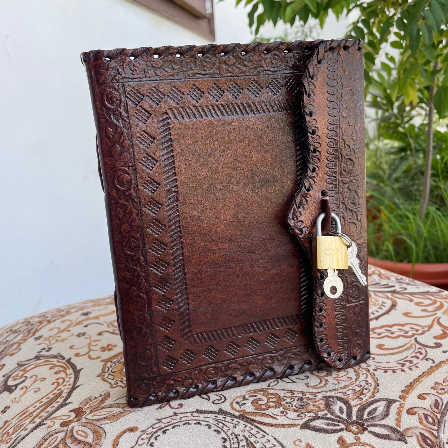 Handmade Journal With Lock And Key, Personalized Diary With Lock And Key- 400 Unlined- Lined Pages