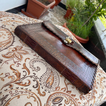 Handmade Journal With Lock And Key, Personalized Diary With Lock And Key- 400 Unlined- Lined Pages