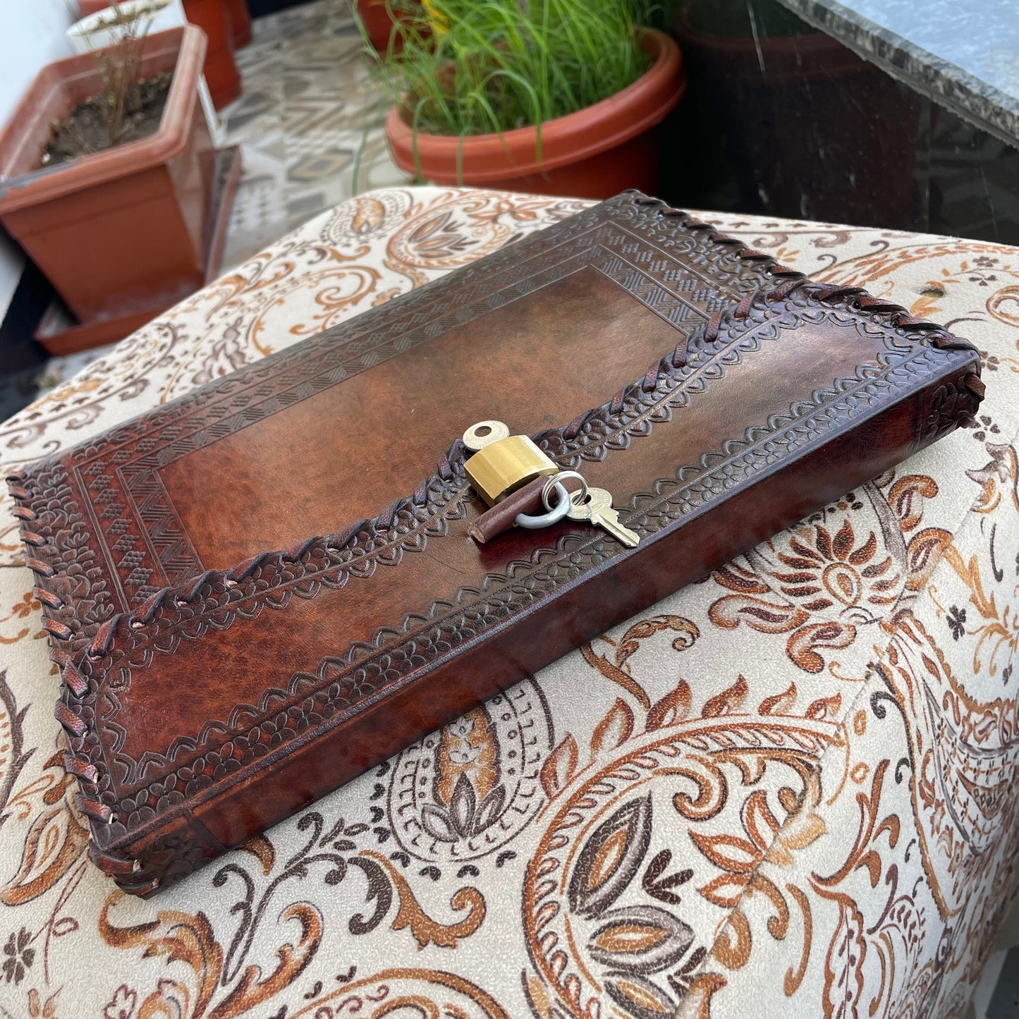 Handmade Journal With Lock And Key, Personalized Diary With Lock And Key - 200 Unlined- Lined Pages
