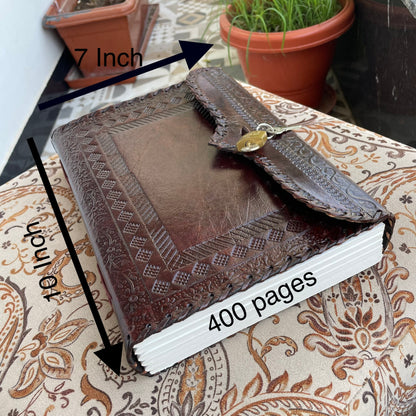 Handmade Journal With Lock And Key, Personalized Diary With Lock And Key- 400 Unlined- Lined Pages