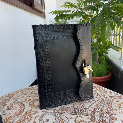 Handmade Journal With Lock And Key, Personalized Diary With Lock And Key - 200 Unlined- Lined Pages