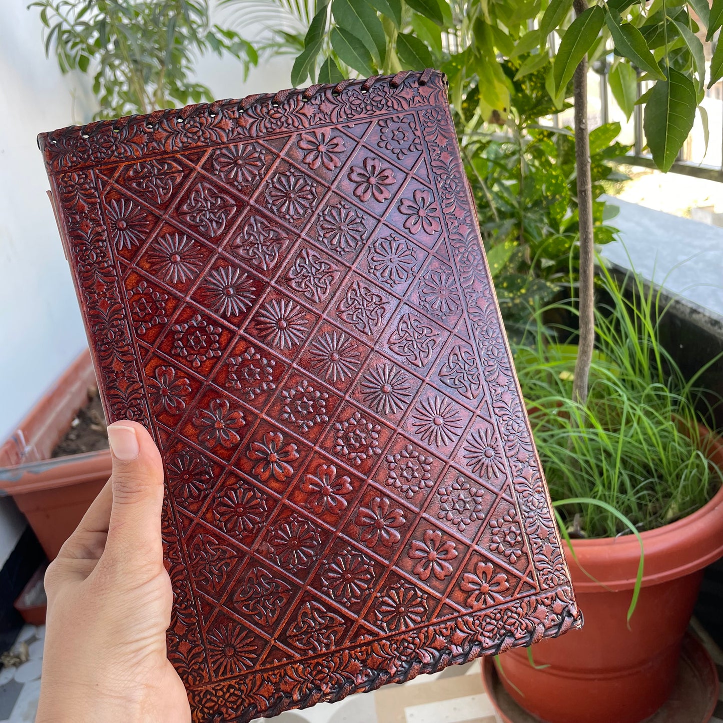 Personalized Leather journal Book Of Shadows, Pentagram Journal With Lined/Unlined Pages