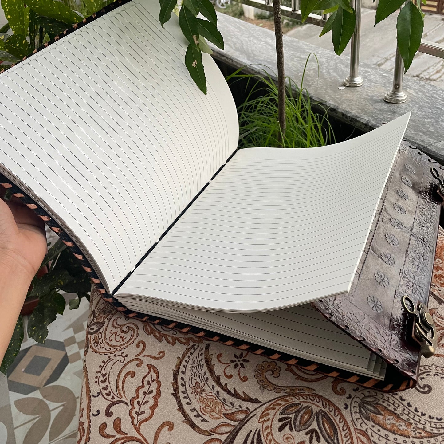 Handmade Journal With Lock And Key, Personalized Diary With Lock And Key- 400 Unlined- Lined Pages