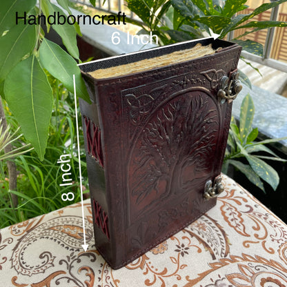 Tree Of Life Handmade Leather Journal, Leather Notebook Vintage Pages Book