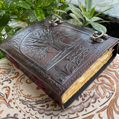 Tree Of Life Handmade Leather Journal, Leather Notebook Vintage Pages Book