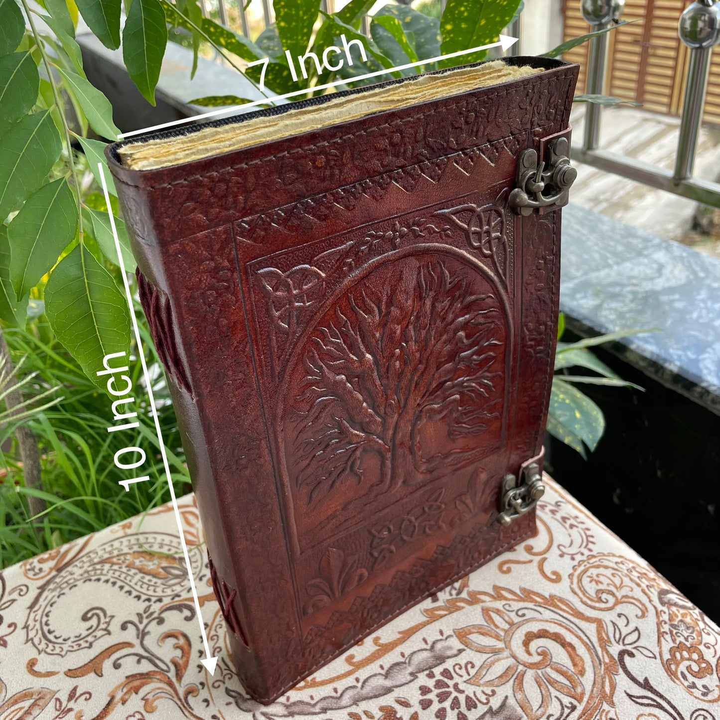 Tree Of Life Handmade Leather Journal, Leather Notebook Vintage Pages Book