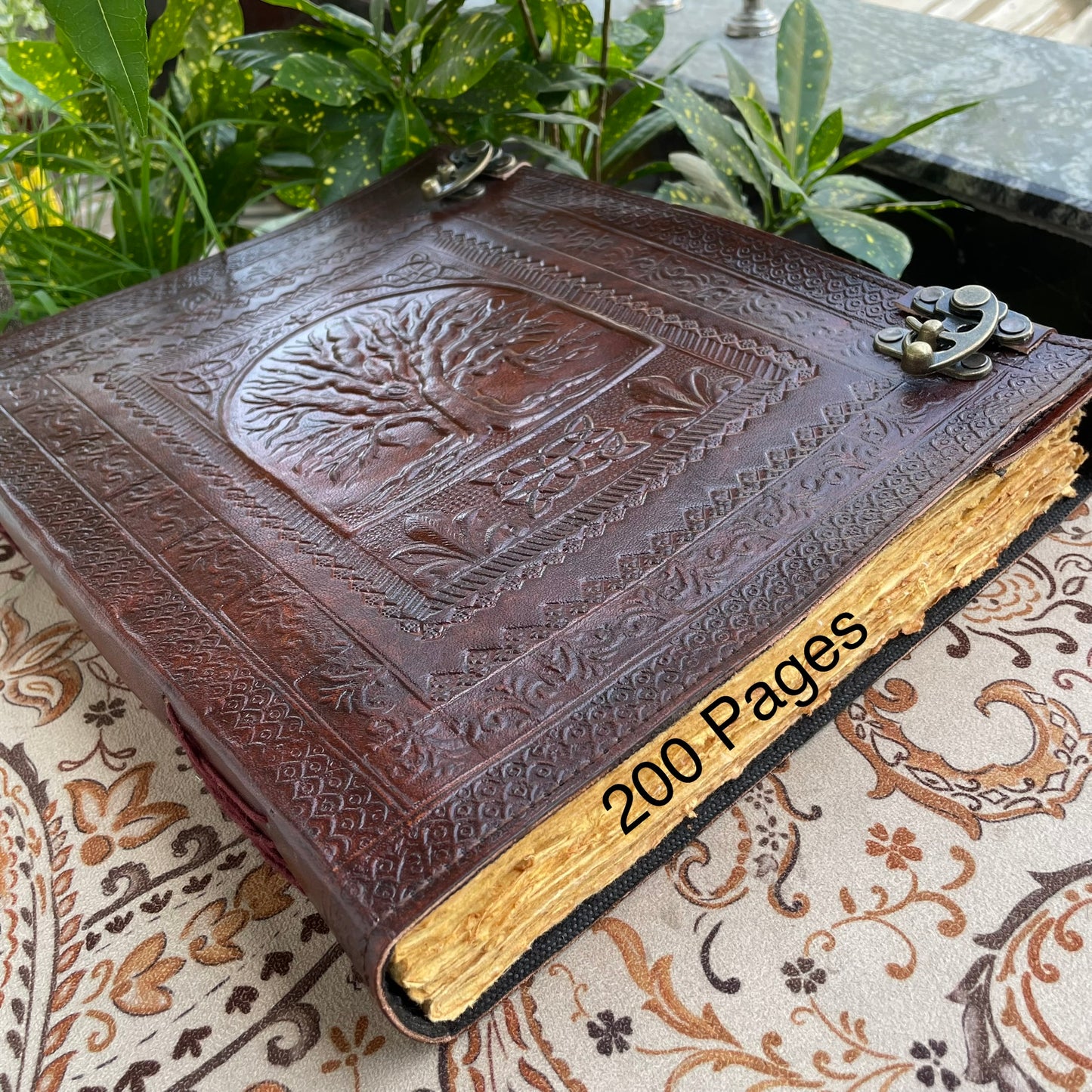 Tree Of Life Handmade Leather Journal, Leather Notebook Vintage Pages Book
