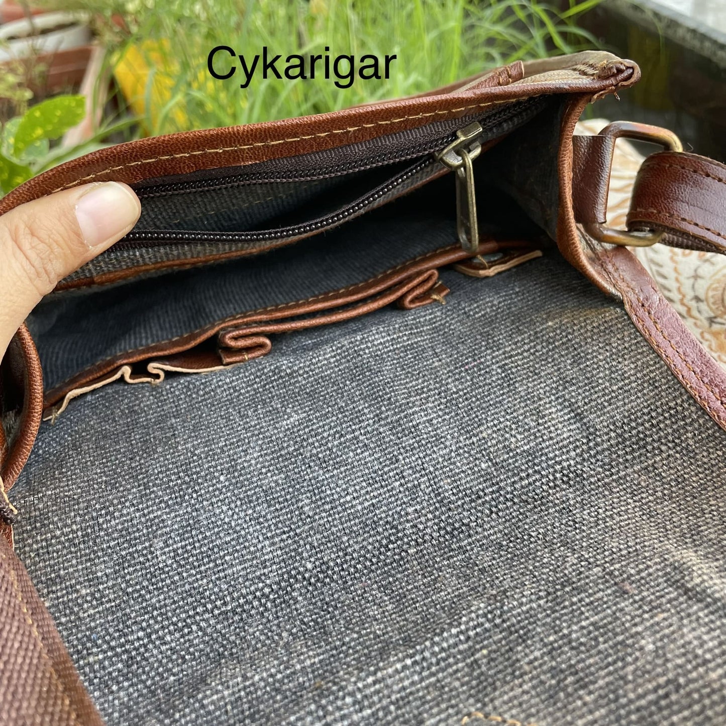 Handmade Leather Crossbody Bag For Women