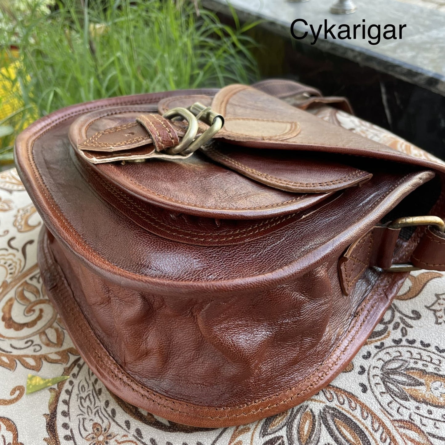 Handmade Leather Crossbody Bag For Women