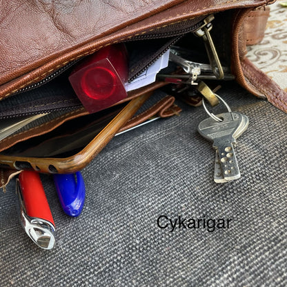 Handmade Leather Crossbody Bag For Women