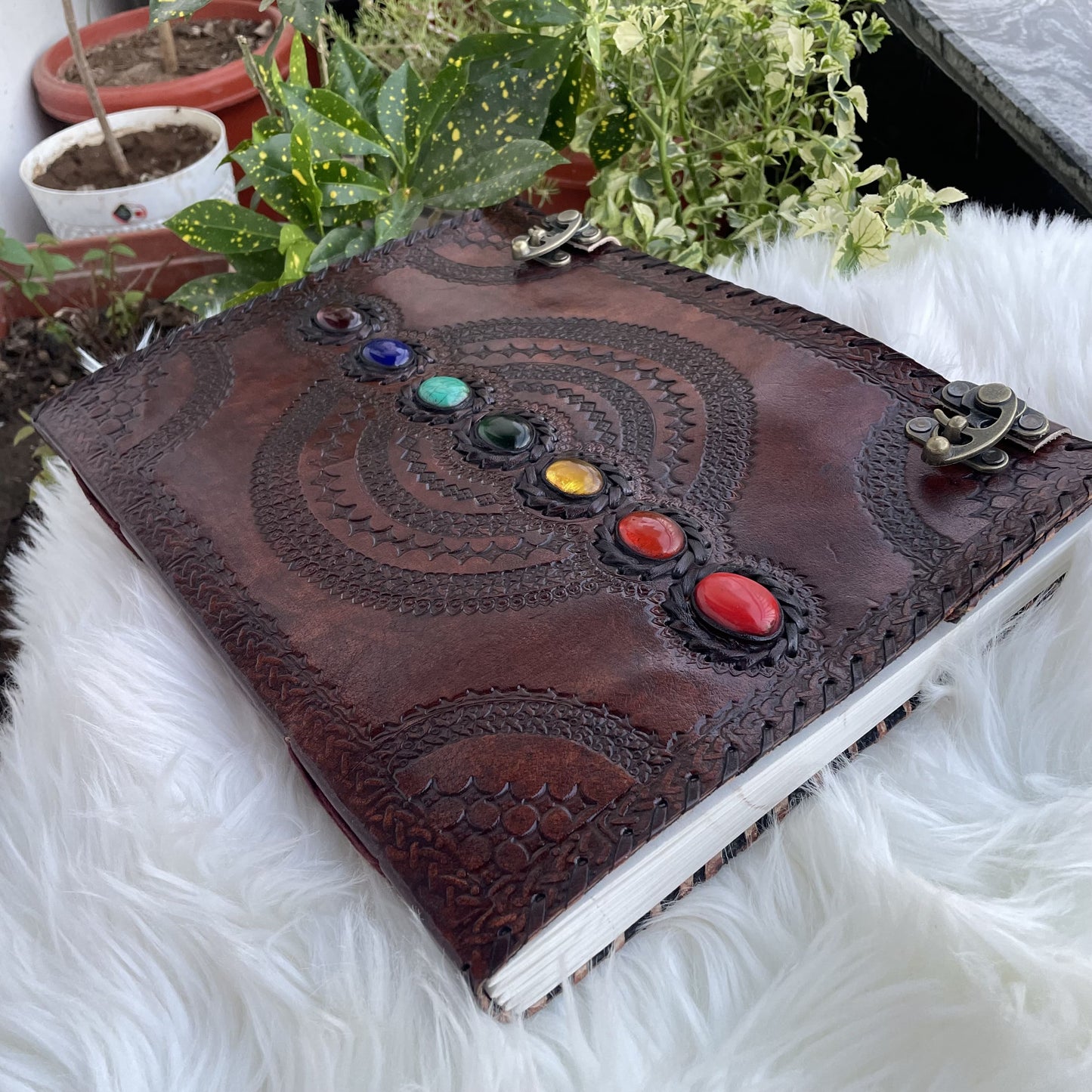 Handbound Leather Journal, Leather Notebook - 200 Unlined- Lined Pages