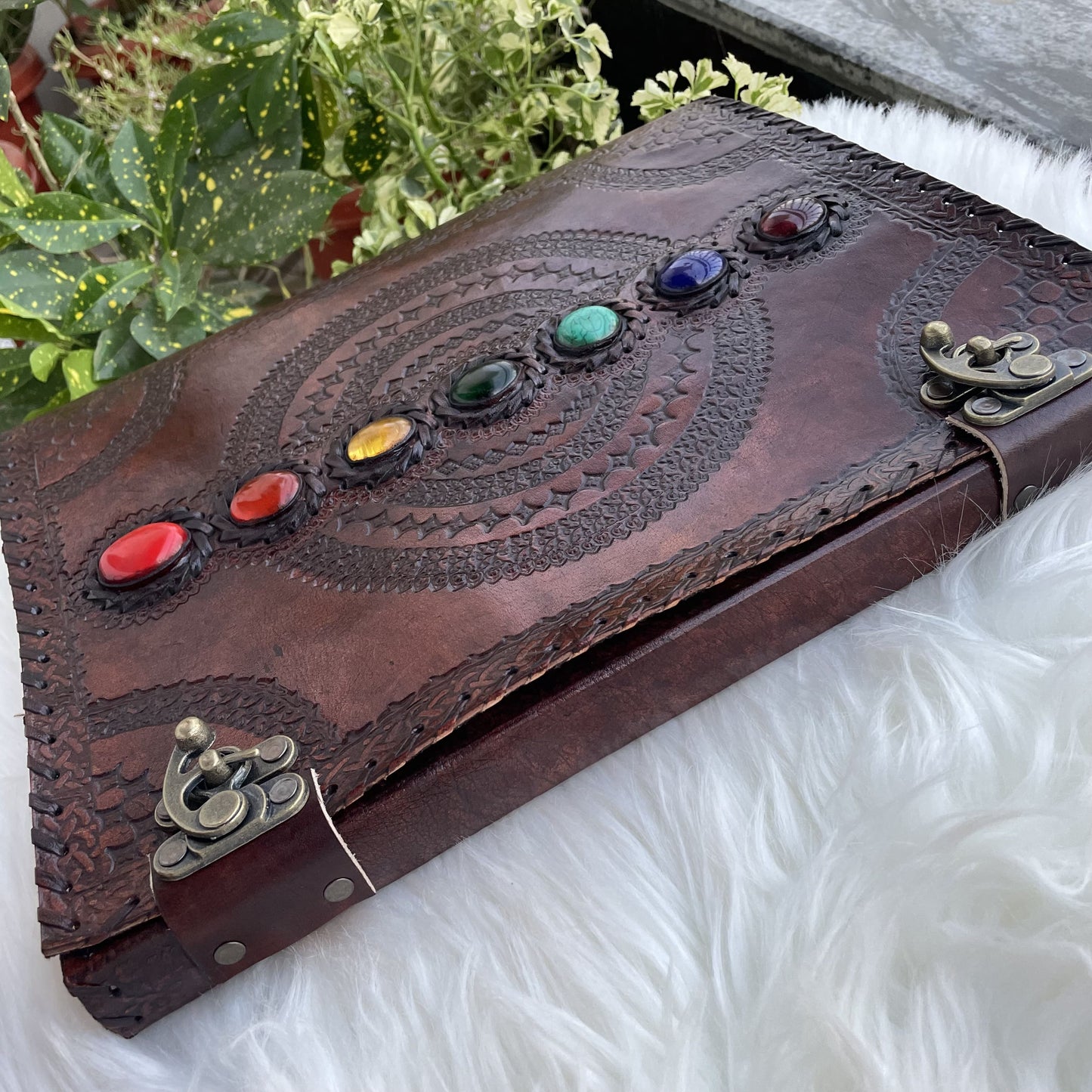 Handbound Leather Journal, Leather Notebook -600 Unlined- Lined Pages