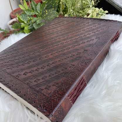 Handbound Leather Journal, Leather Notebook -600 Unlined- Lined Pages