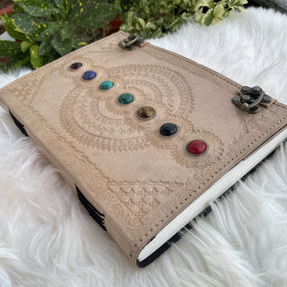 Handbound Leather Journal, Leather Notebook - 200 Unlined- Lined Pages