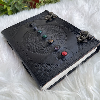 Handbound Leather Journal, Leather Notebook -400 Unlined- Lined Pages