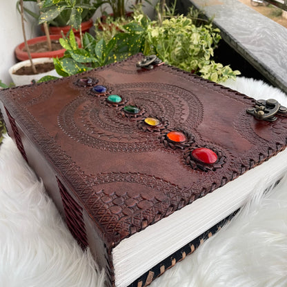 Handbound Leather Journal, Leather Notebook -600 Unlined- Lined Pages