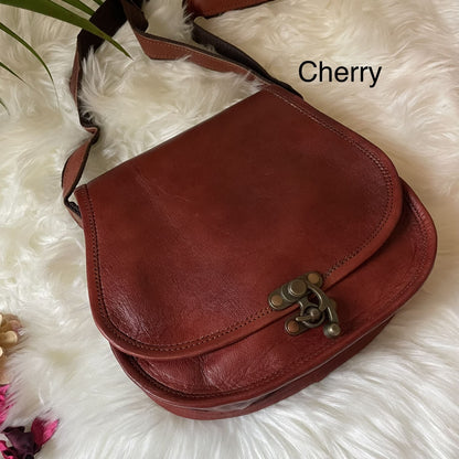 Handmade Leather Crossbody Bag For Women