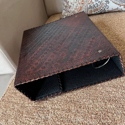 Leather Ring Binder, Leather Portfolio for Men