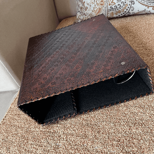 Leather Ring Binder, Leather Portfolio for Men