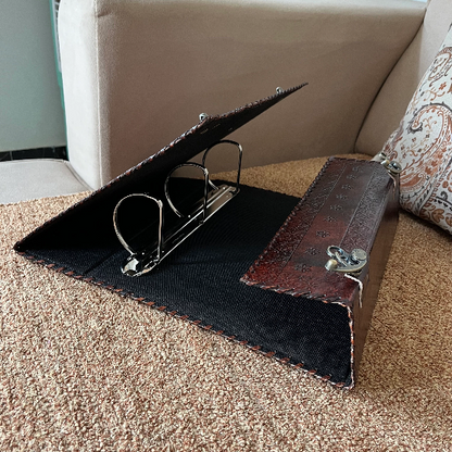 Leather Ring Binder, Leather Portfolio for Men