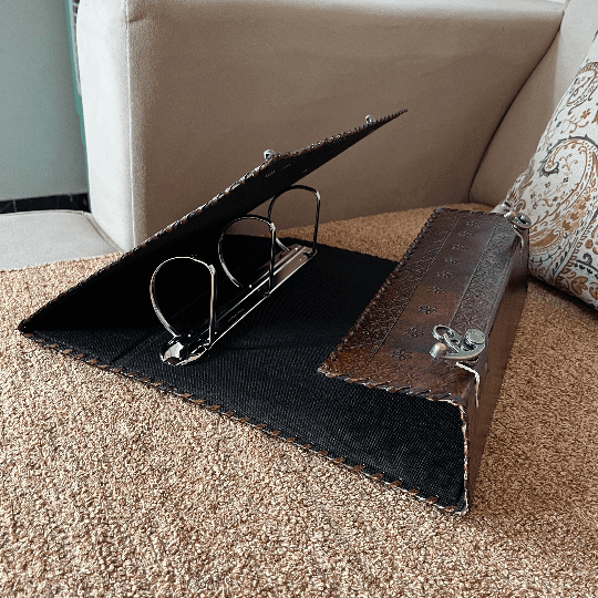 Leather Ring Binder, Leather Portfolio for Men