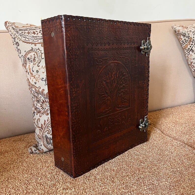 Leather Ring Binder, Leather Portfolio for Men