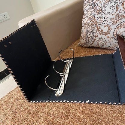 Leather Ring Binder, Leather Portfolio for Men